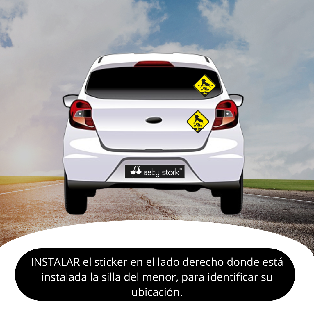 Sticker Vehículo Baby On Board (SKATE)